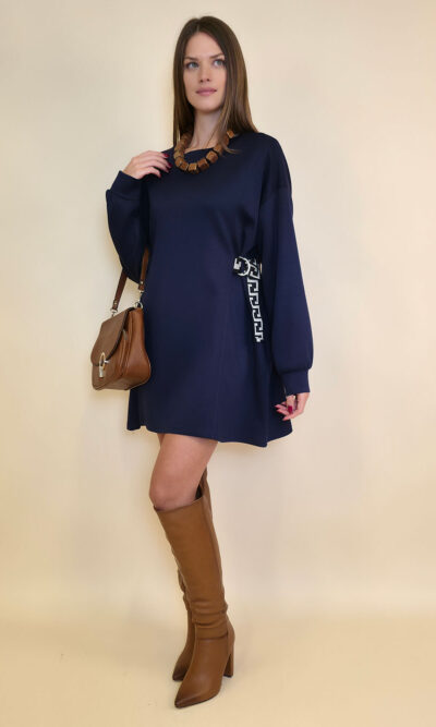 Haljina 48 Vonore - mini jersey UN - navy