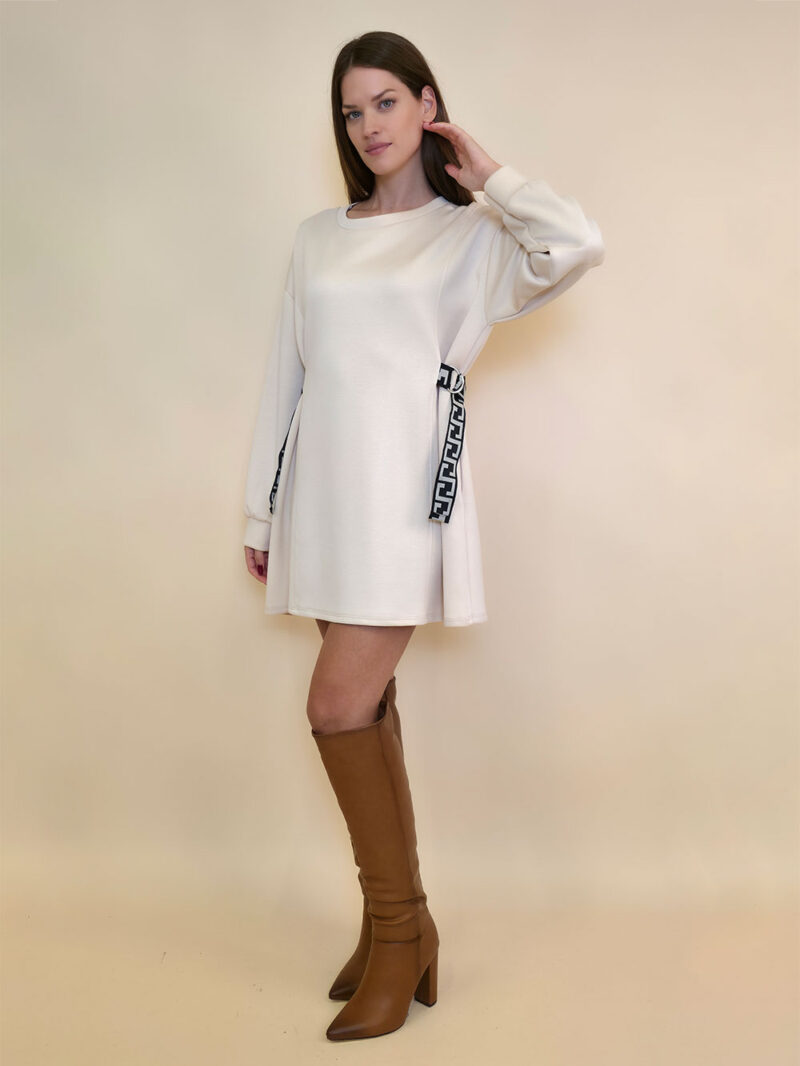 Haljina 48 Vonore - mini jersey UN - beige