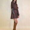 Haljina 48 Vonore - mini jersey UN - brown