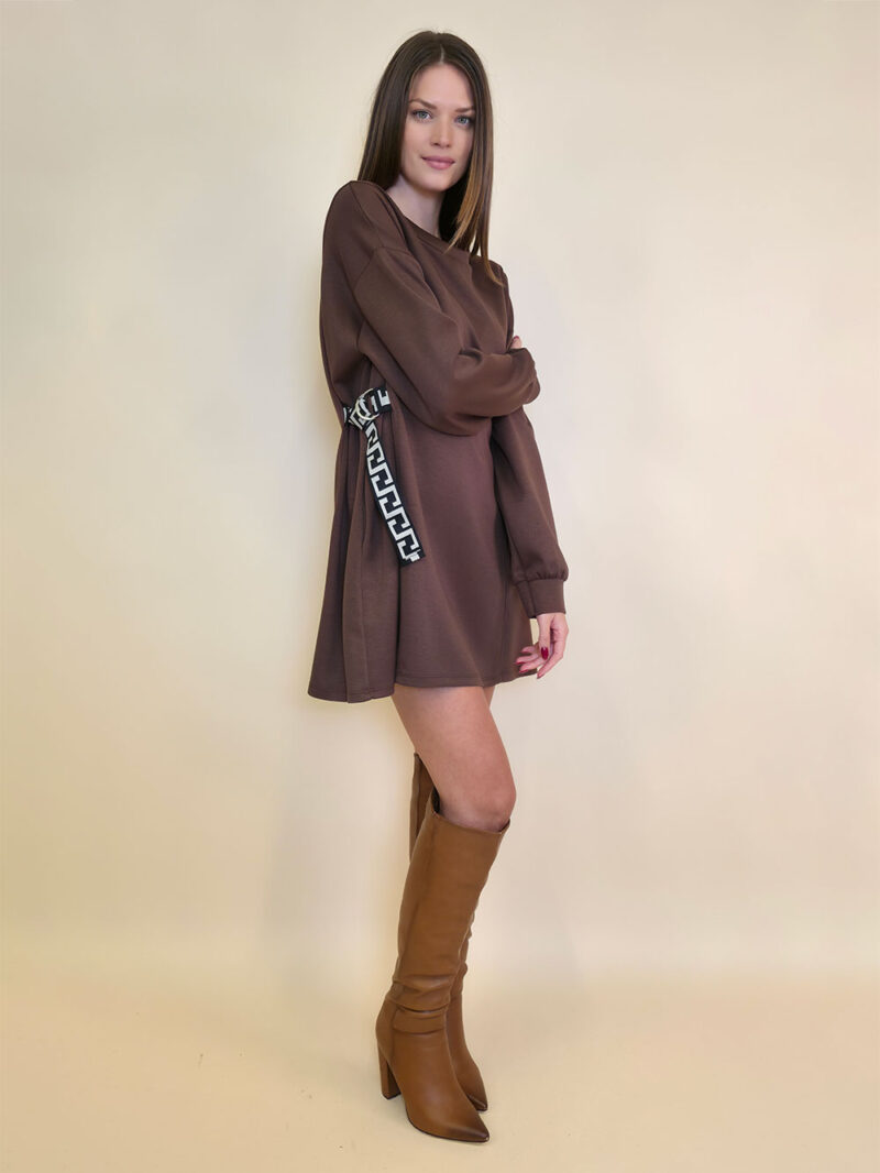 Haljina 48 Vonore - mini jersey UN - brown