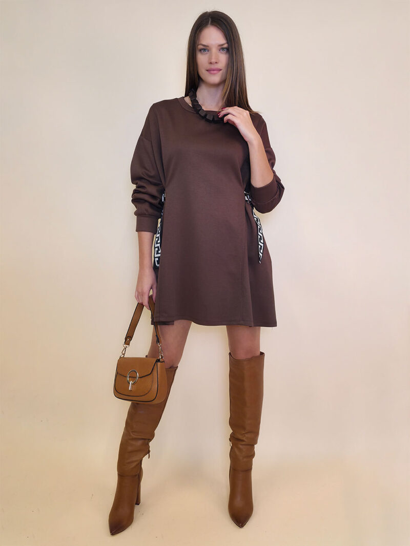 Haljina 48 Vonore - mini jersey UN - brown