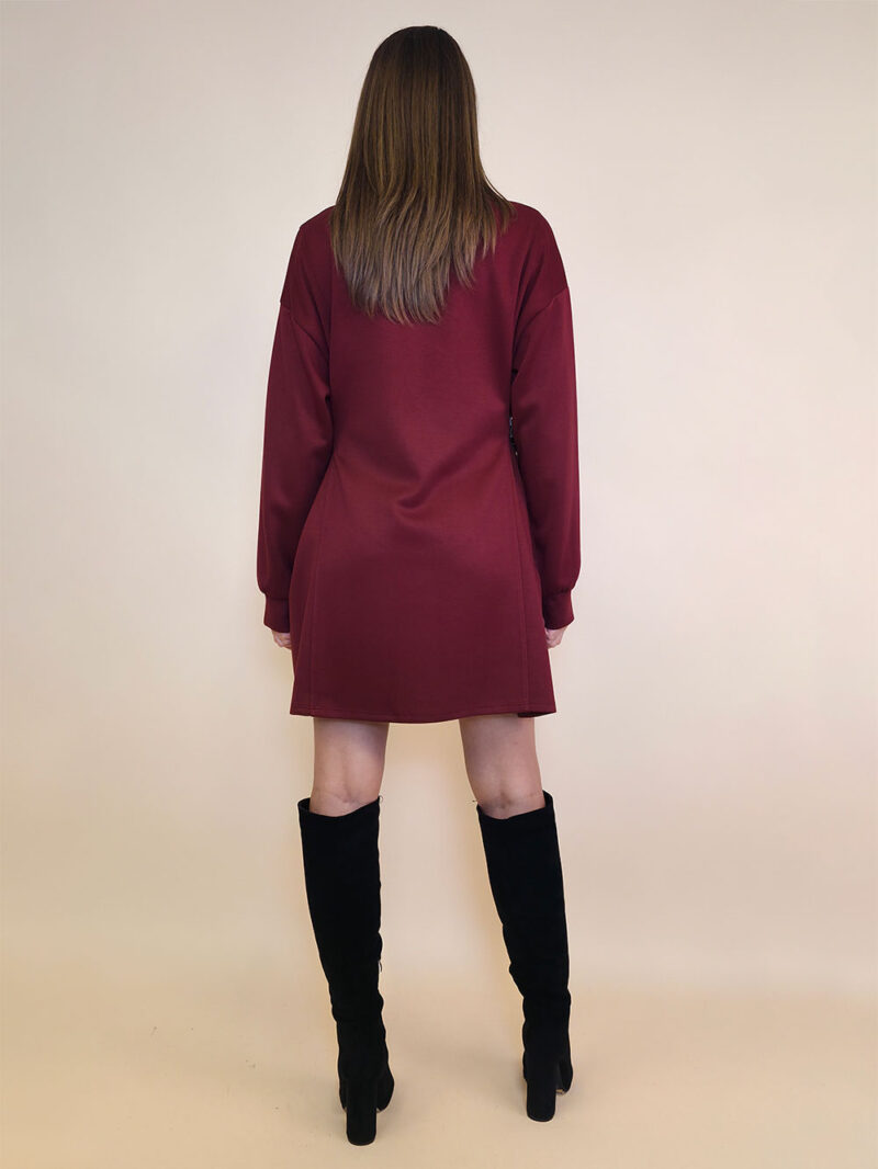 Haljina 48 Vonore - mini jersey UN - d.red