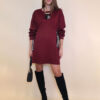 Haljina 48 Vonore - mini jersey UN - d.red
