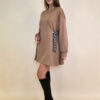 Haljina 48 Vonore - mini jersey UN - camel