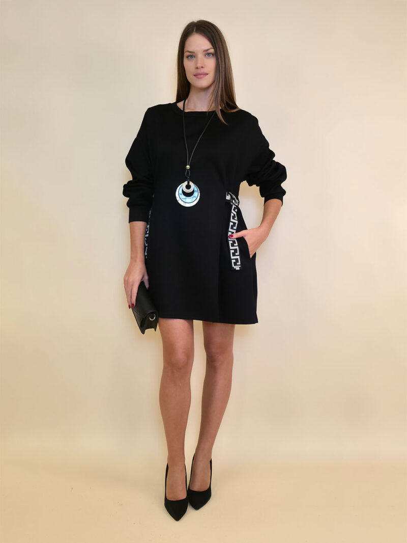 Haljina 48 Vonore - mini jersey UN - black