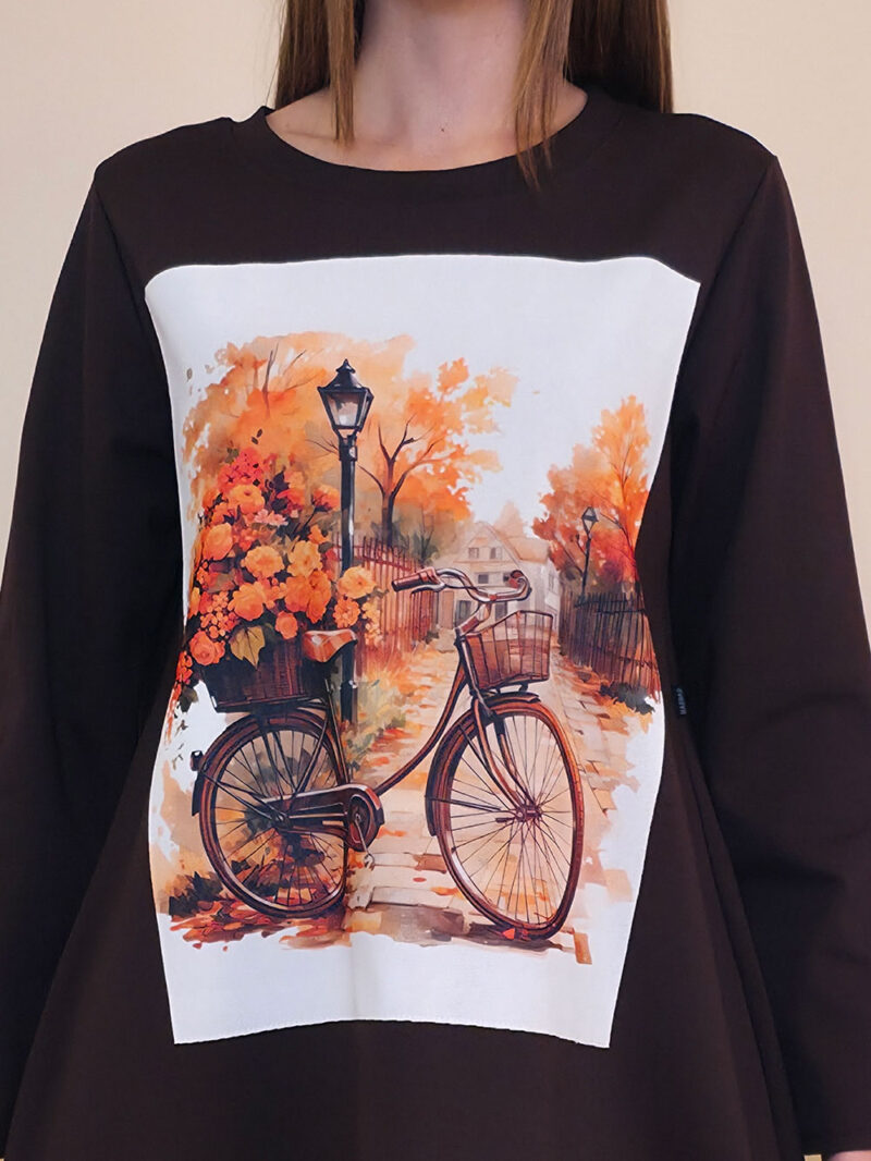 Haljina 48 YoYo PR - coffee - Autumn Bike