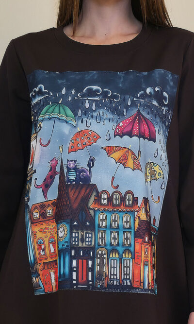 Haljina 48 YoYo PR - coffee - Cats&Umbrellas