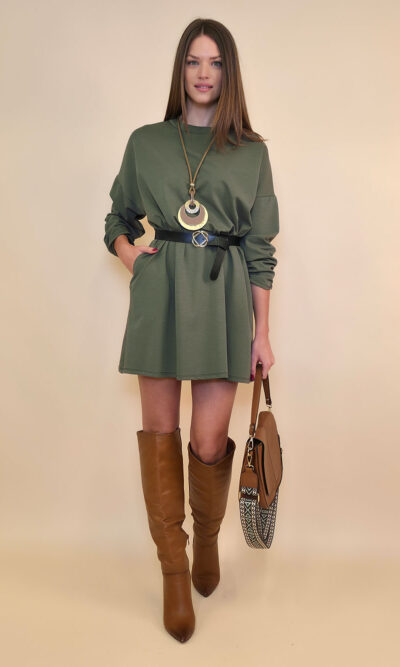 Haljina+remen 48 Aynor -  jersey UN - military