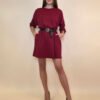 Haljina+remen 48 Aynor -  jersey UN - burgundy