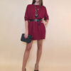 Haljina+remen 48 Aynor -  jersey UN - burgundy