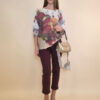 Pulover 28 La Jolla - plt - Big Flowers Burgundy