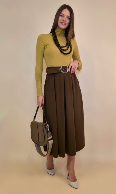 Suknja 36 Kimball - jersey vis UN - brown