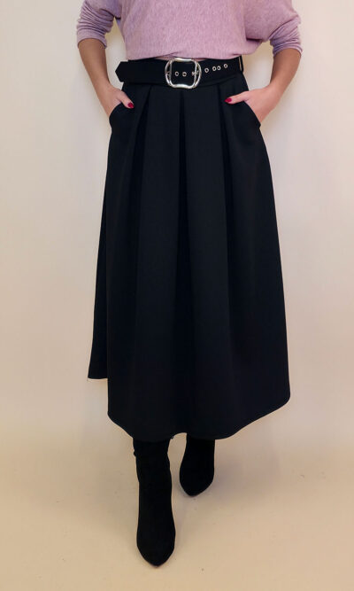 Suknja 36 Kimball - jersey vis UN - black