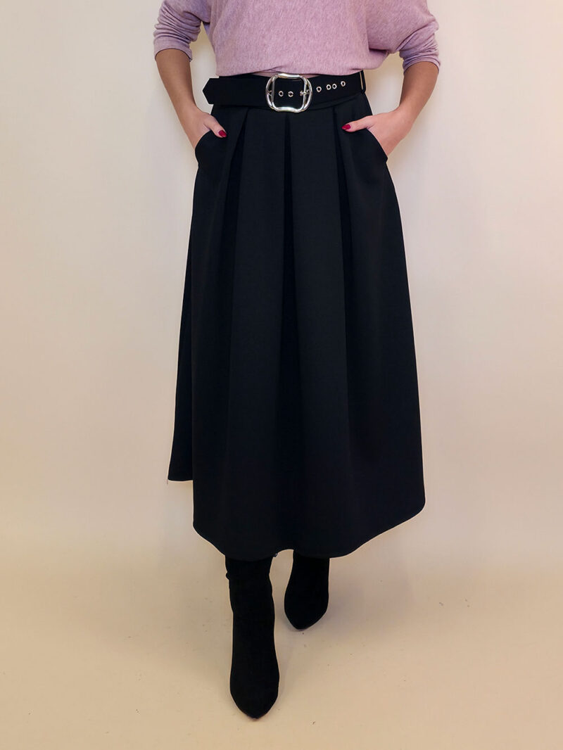 Suknja 36 Kimball - jersey vis UN - black