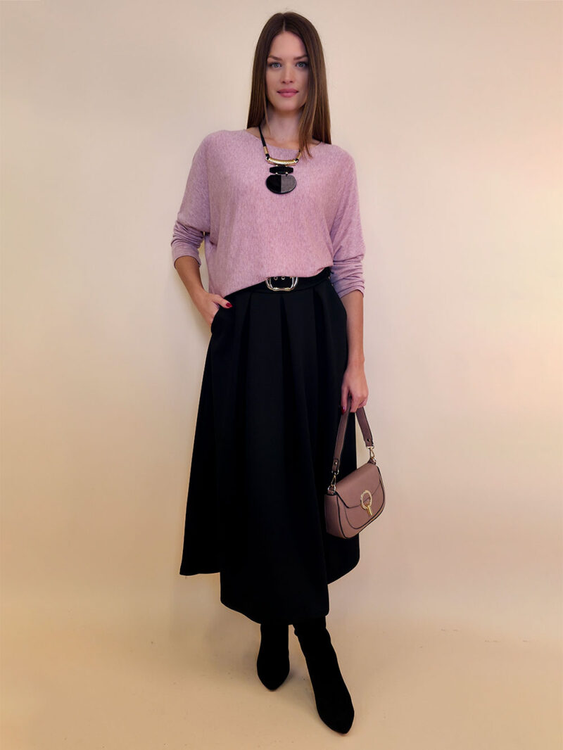 Suknja 36 Kimball - jersey vis UN - black