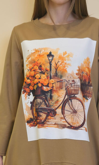 Haljina 48 YoYo PR - camel -  Autumn bike
