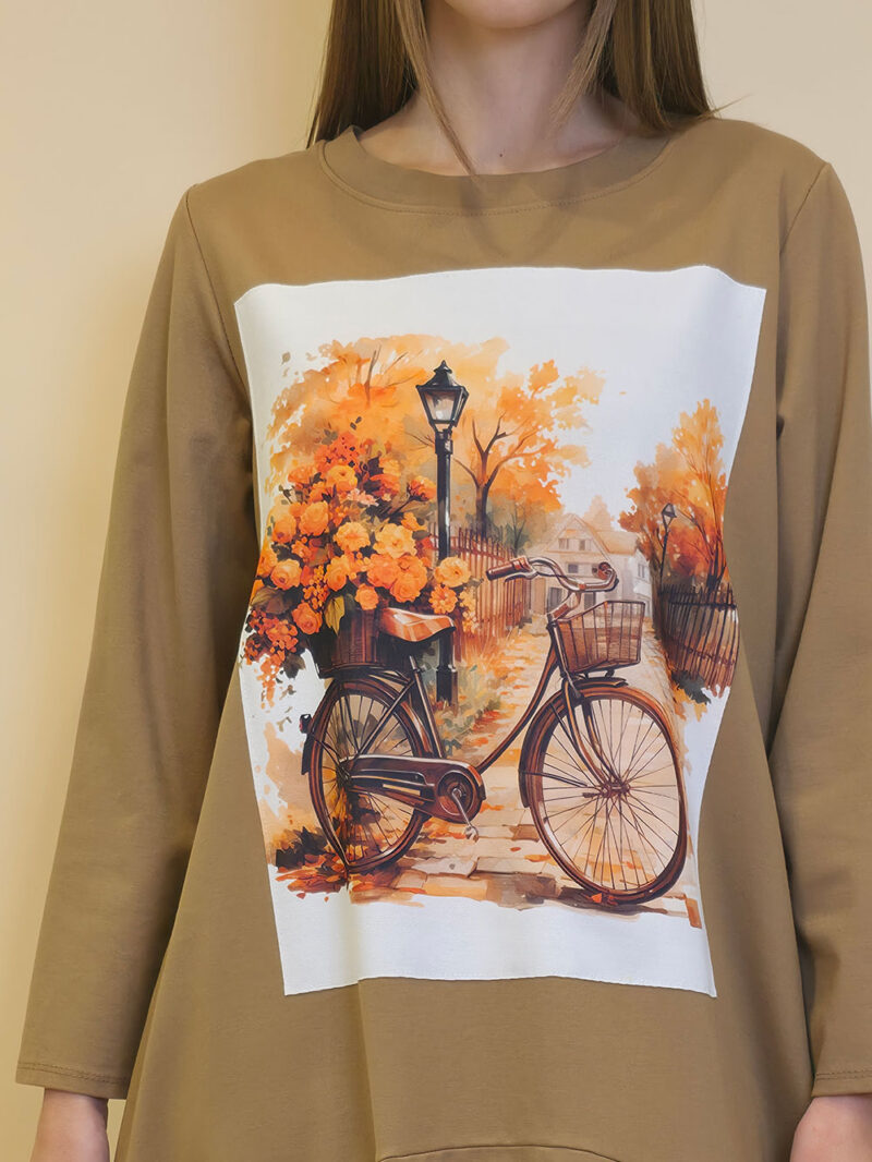 Haljina 48 YoYo PR - camel -  Autumn bike