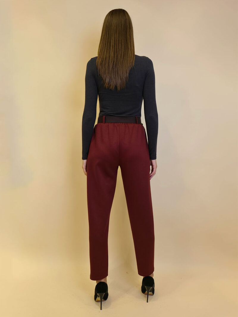 Hlače 46 Allen - burgundy