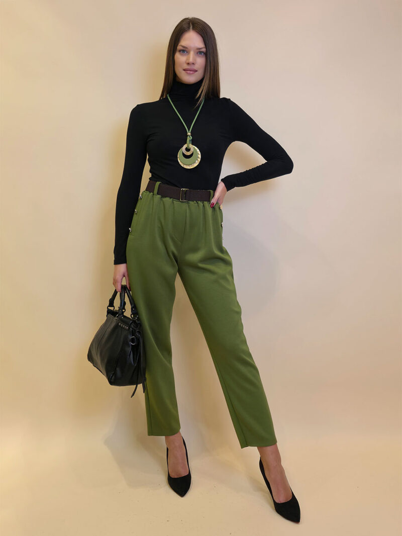 Hlače 46 Allen - army green