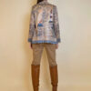 Jakna 48 Alda - ecco suede print - Parrot Antique