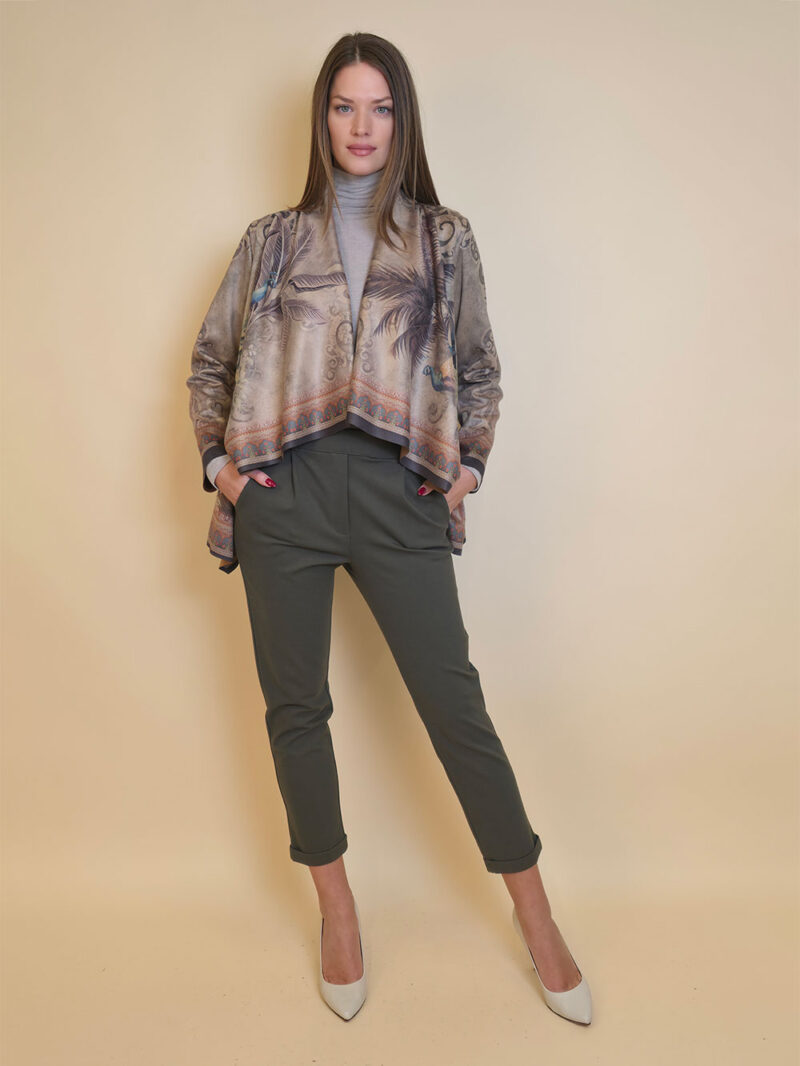 Jakna 48 Alda - ecco suede print - Peacocks