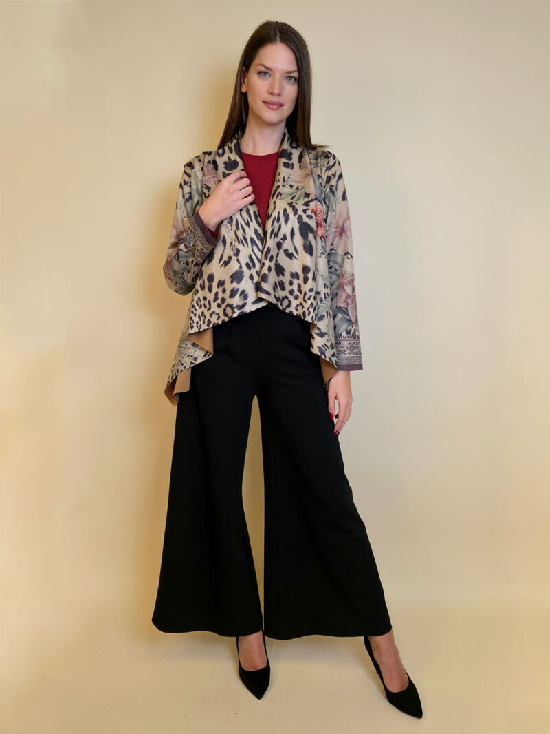 Jakna 48 Alda - ecco suede print - Animal Floral