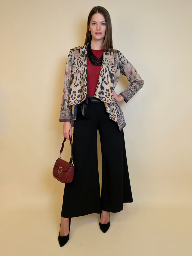 Jakna 48 Alda - ecco suede print - Animal Floral