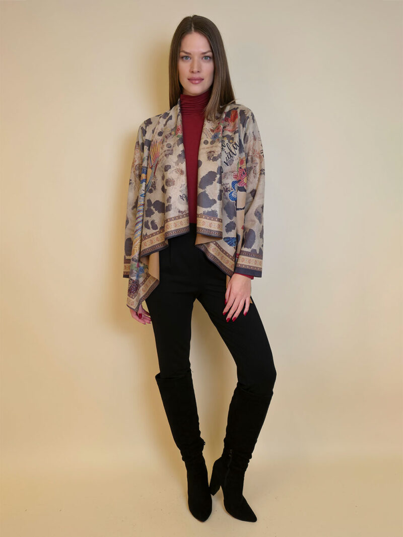 Jakna 48 Alda - ecco suede print -  Frida