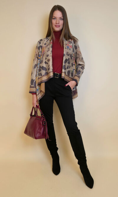 Jakna 48 Alda - ecco suede print -  Frida
