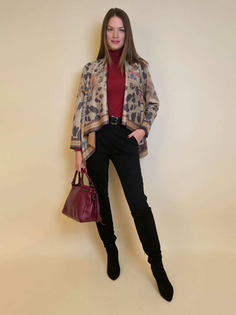 Jakna 48 Alda - ecco suede print -  Frida