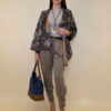 Jakna 52 DeLand/D - ecco suede - Paisley Floral black