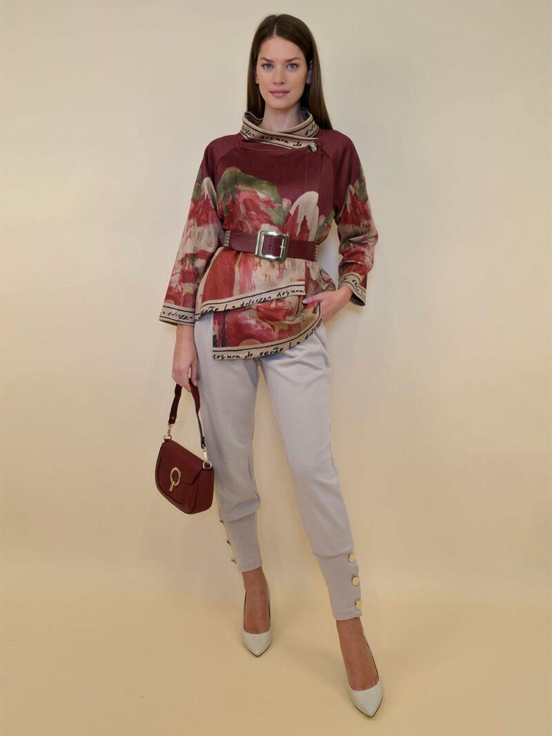 Jakna 52 DeLand/D - ecco suede - Positano burgundy