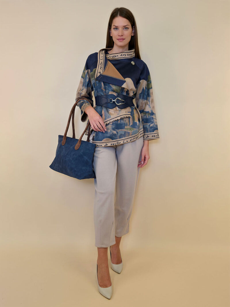 Jakna 52 DeLand/D - ecco suede - Positano navy