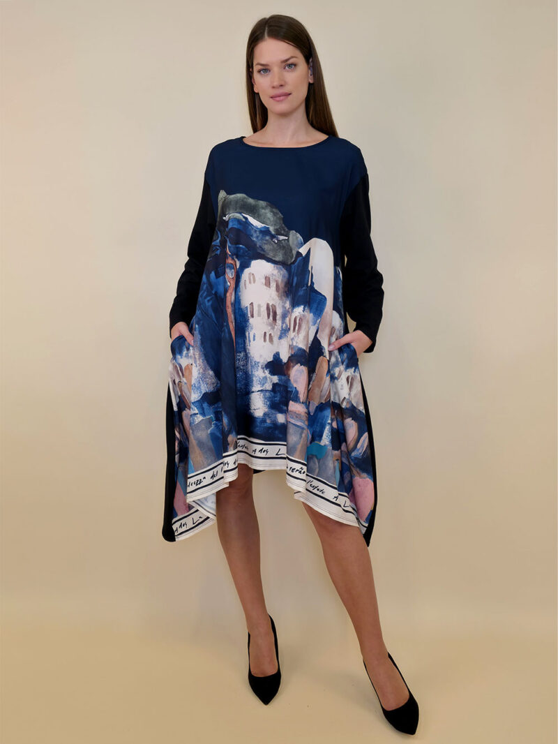 Haljina 47 Odell - felpa/print - Positano navy