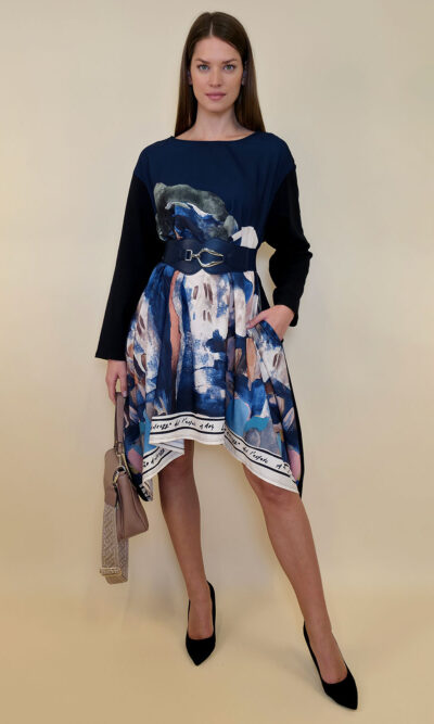 Haljina 47 Odell - felpa/print - Positano navy