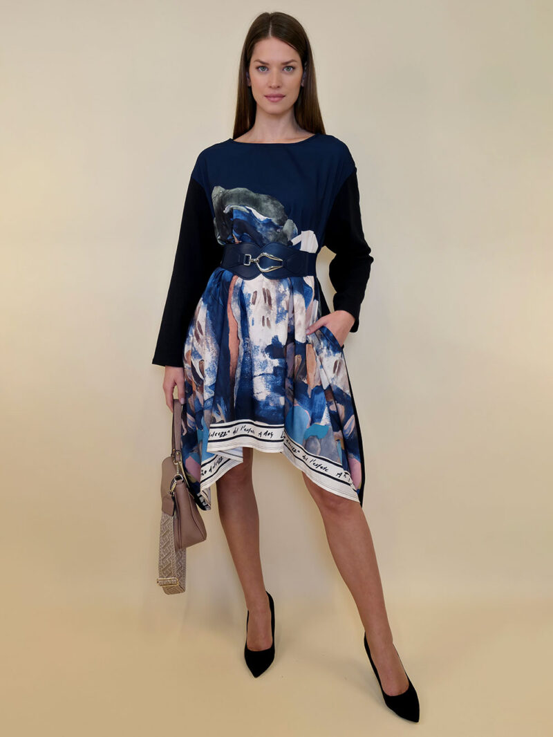 Haljina 47 Odell - felpa/print - Positano navy