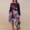 Haljina 47 Odell - felpa/print - Positano burgundy