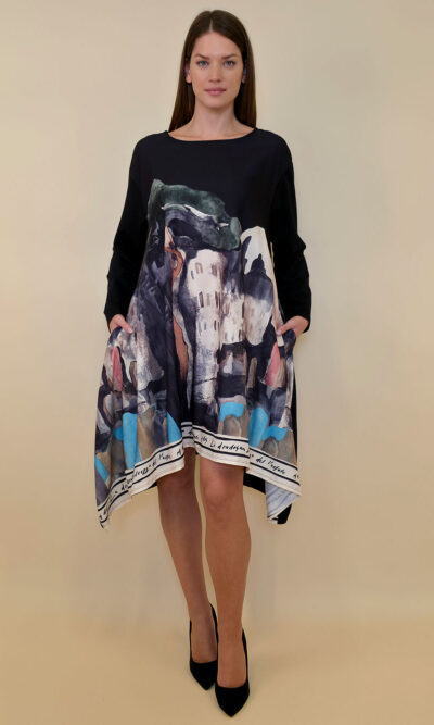 Haljina 47 Odell - felpa/print - Positano black
