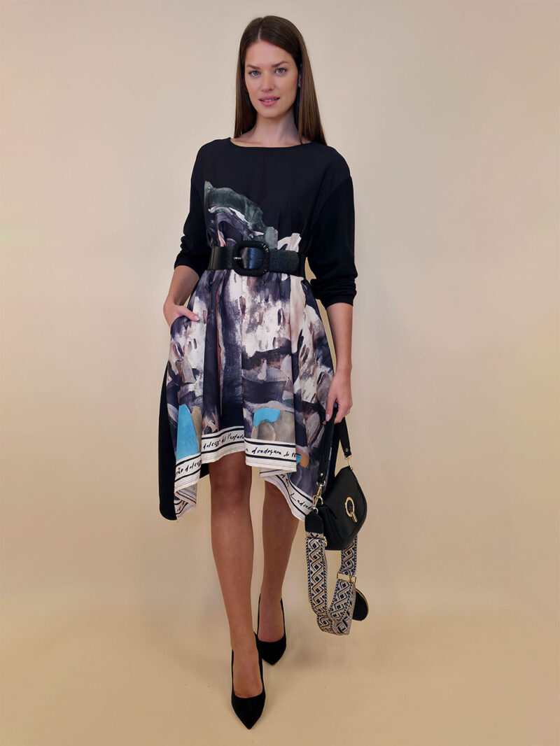 Haljina 47 Odell - felpa/print - Positano black