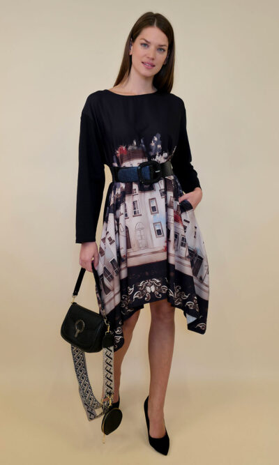 Haljina 47 Odell - felpa - White City black