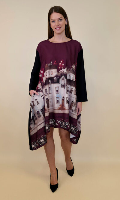Haljina 47 Odell - felpa - White City burgundy