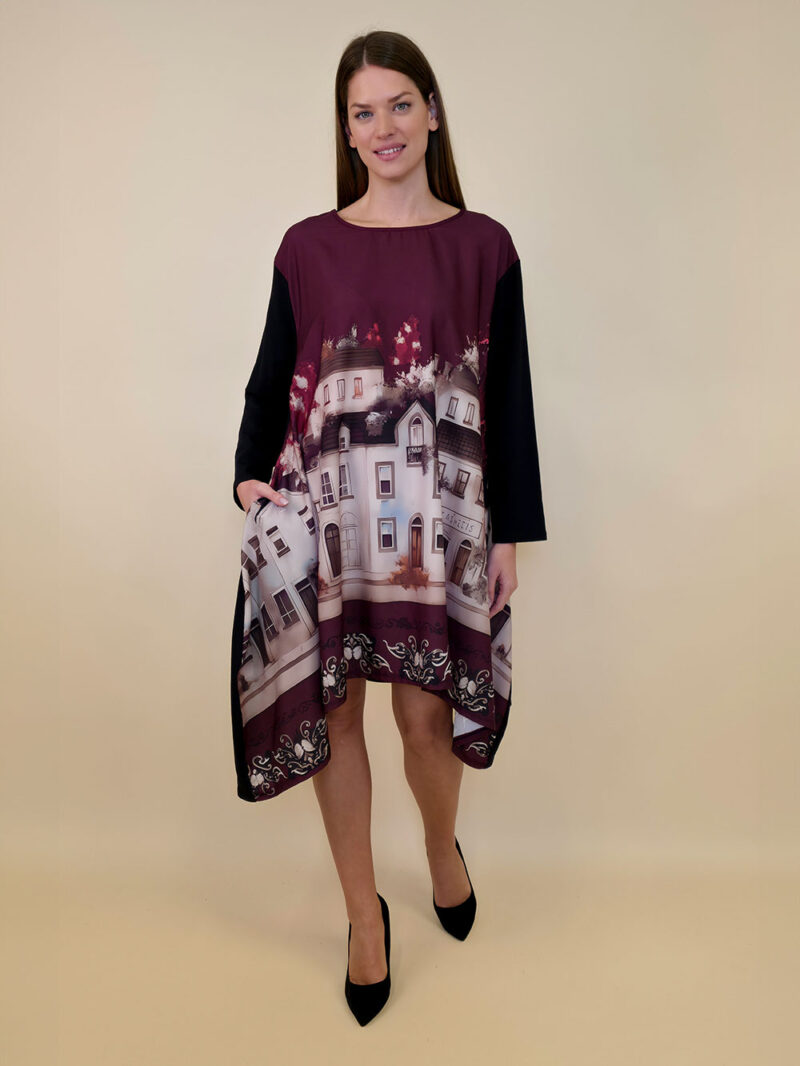 Haljina 47 Odell - felpa - White City burgundy