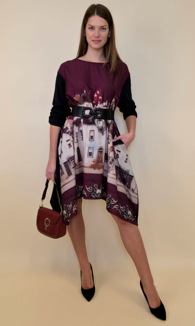 Haljina 47 Odell - felpa - White City burgundy