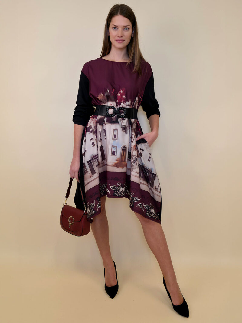 Haljina 47 Odell - felpa - White City burgundy