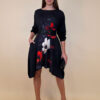 Haljina 47 Odell - felpa/White Poppy black
