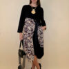 Haljina 52 Merna - felpa/mašna - Paisley beige