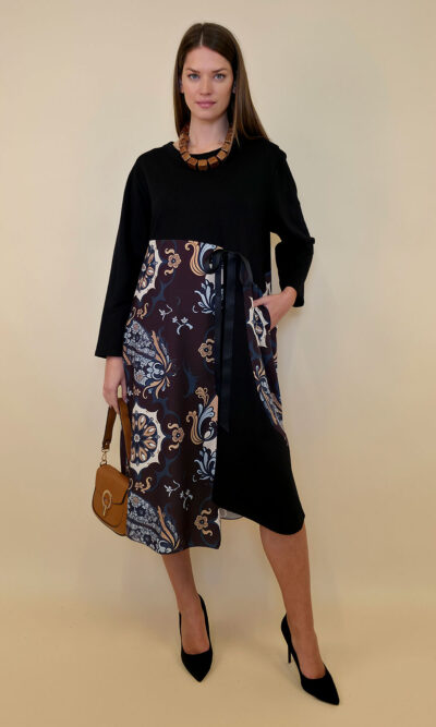 Haljina 52 Merna - felpa/mašna - Baroque brown