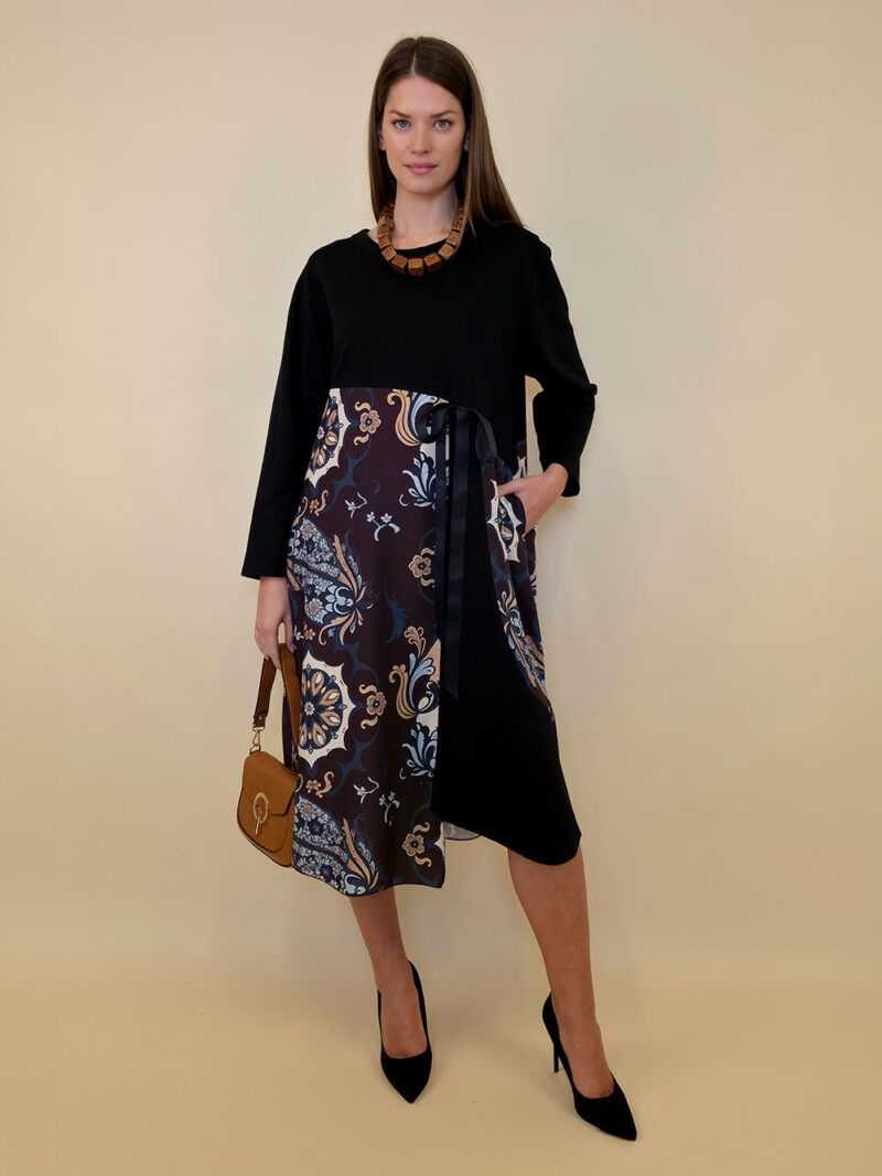 Haljina 52 Merna - felpa/mašna - Baroque brown