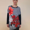Tunika 40 Abie- felpa/ecco lajsna/print - Dog Tooth Floral