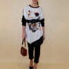 Tunika 40 Abie- felpa/ecco lajsna/print - Peonies beige